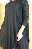 Gotham Pleat Tunic Black
